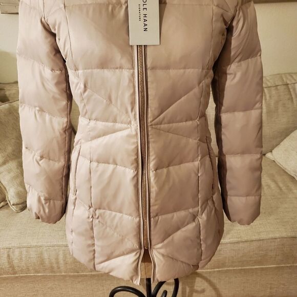 Cole Haan Signature Sateen Puffer Down Jacket - Picture 6 of 13